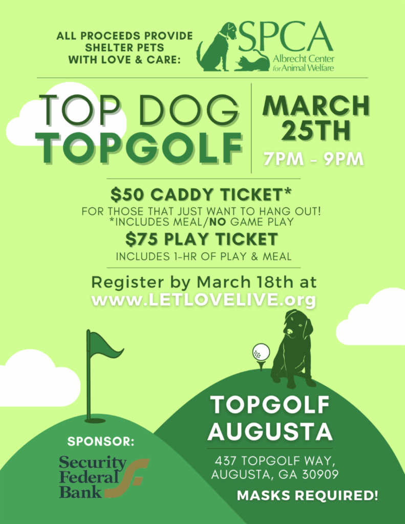 SPCA TopGolf Fundraising Event