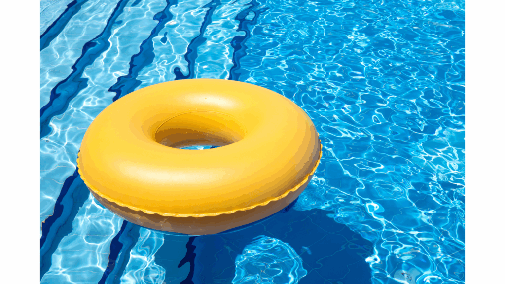 Picture of a swimming float in a swimming pool